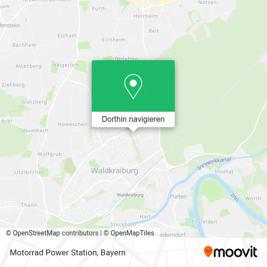 Motorrad Power Station Karte