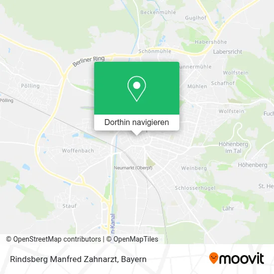Rindsberg Manfred Zahnarzt Karte
