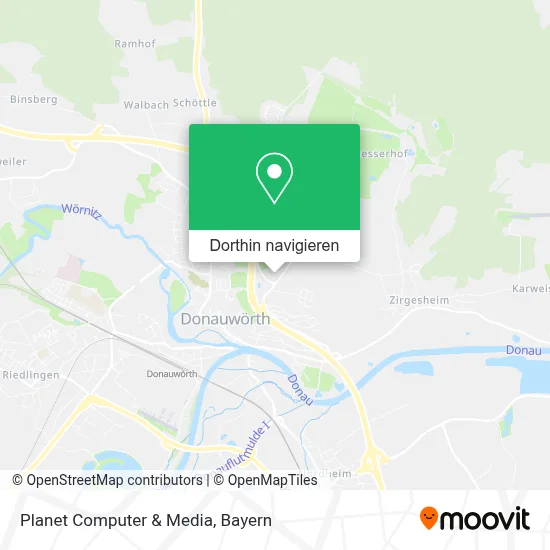 Planet Computer & Media Karte