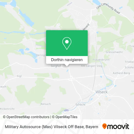 Military Autosource (Mas) Vilseck Off Base Karte