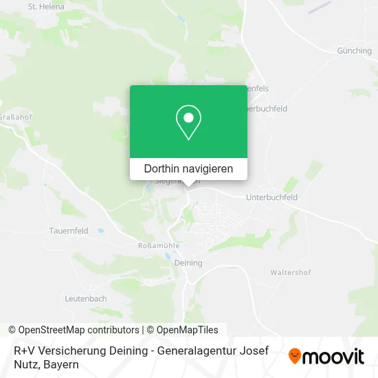R+V Versicherung Deining - Generalagentur Josef Nutz Karte
