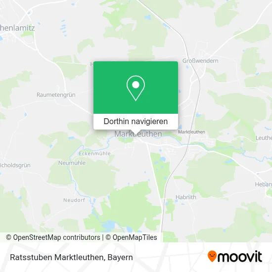 Ratsstuben Marktleuthen Karte
