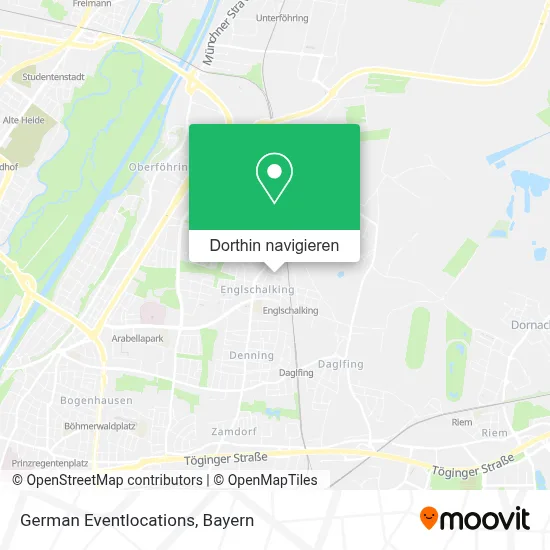 German Eventlocations Karte