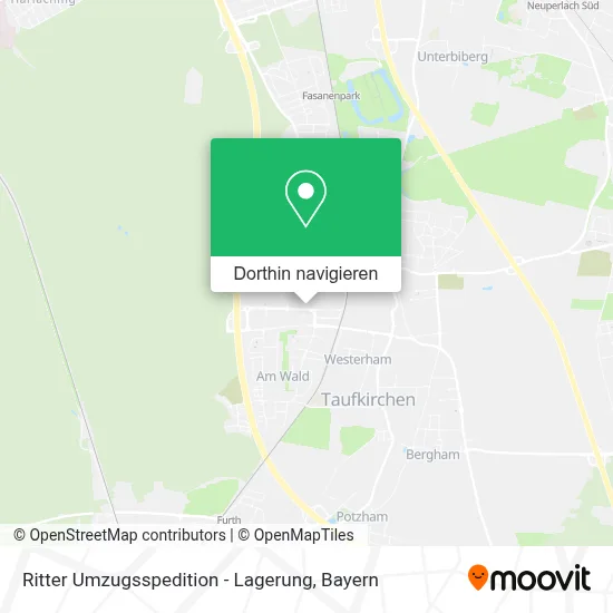 Ritter Umzugsspedition - Lagerung Karte
