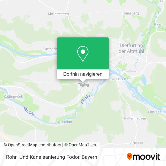 Rohr- Und Kanalsanierung Fodor Karte