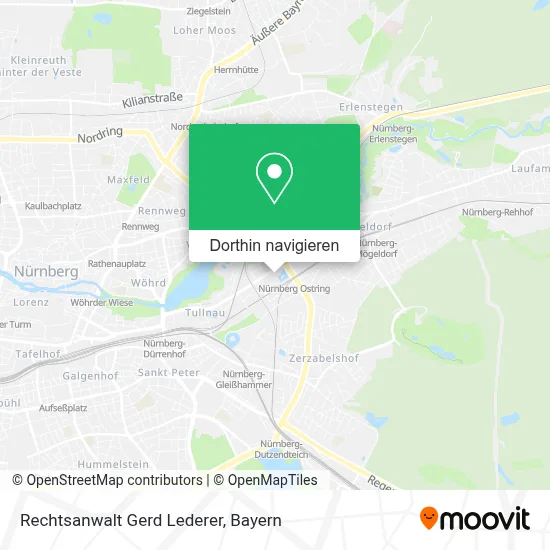 Rechtsanwalt Gerd Lederer Karte