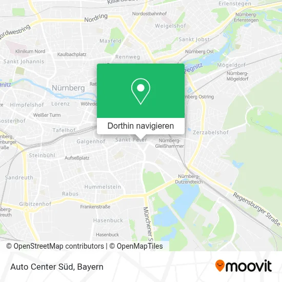 Auto Center Süd Karte