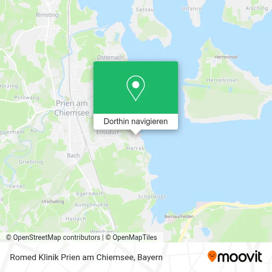 Romed Klinik Prien am Chiemsee Karte