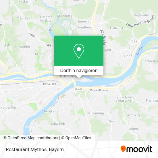 Restaurant Mythos Karte
