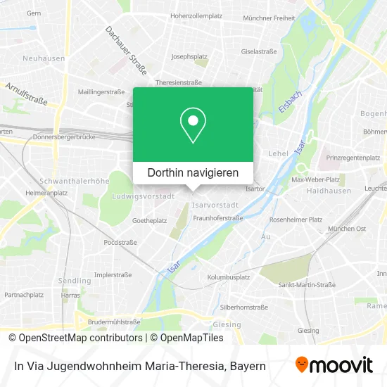 In Via Jugendwohnheim Maria-Theresia Karte