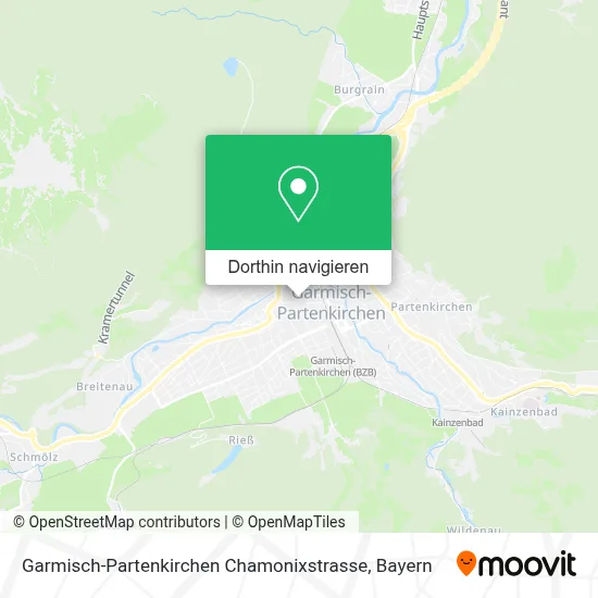 Garmisch-Partenkirchen Chamonixstrasse Karte