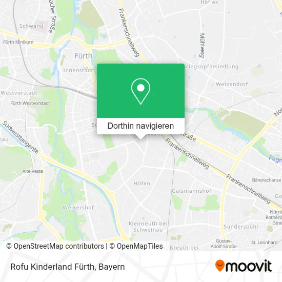 Rofu Kinderland Fürth Karte