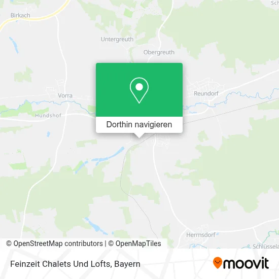 Feinzeit Chalets Und Lofts Karte