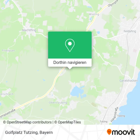 Golfplatz Tutzing Karte