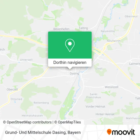 Grund- Und Mittelschule Dasing Karte