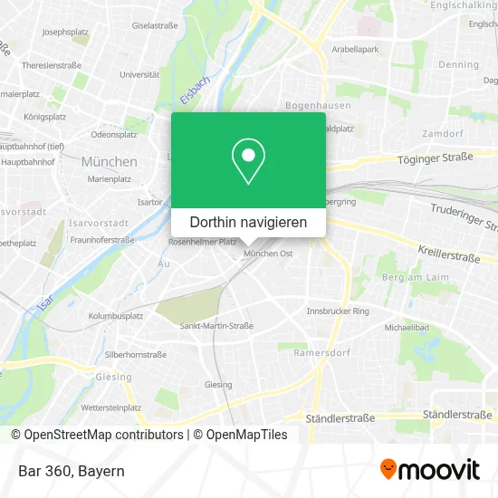 Bar 360 Karte