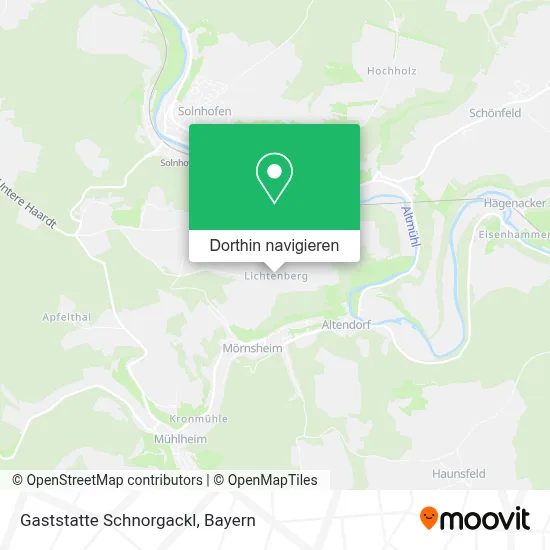 Gaststatte Schnorgackl Karte