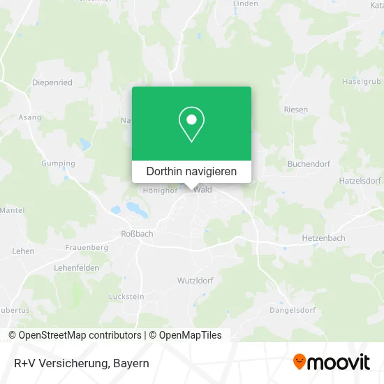 R+V Versicherung Karte