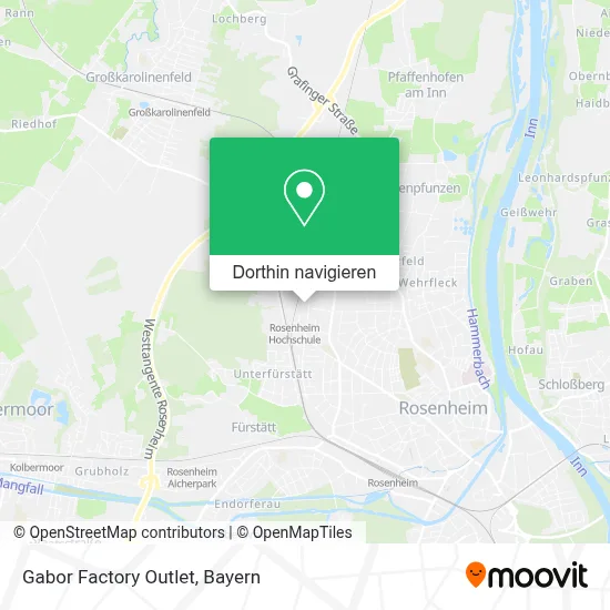 Gabor Factory Outlet Karte