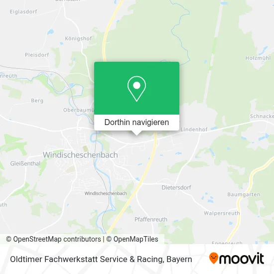 Oldtimer Fachwerkstatt Service & Racing Karte