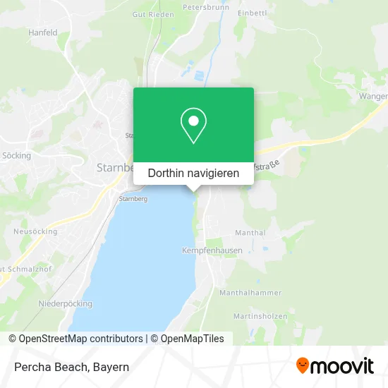 Percha Beach Karte