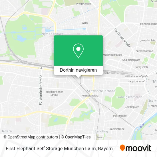 First Elephant Self Storage München Laim Karte