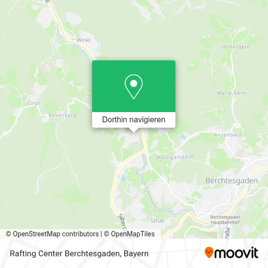 Rafting Center Berchtesgaden Karte