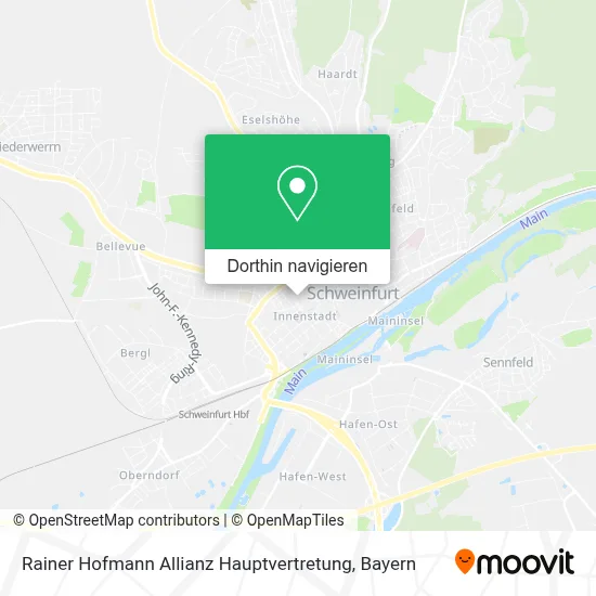 Rainer Hofmann Allianz Hauptvertretung Karte