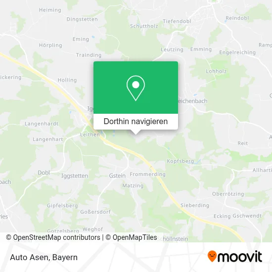 Auto Asen Karte