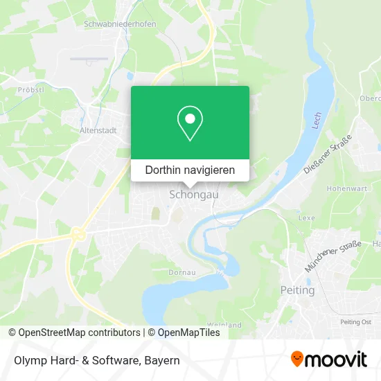 Olymp Hard- & Software Karte
