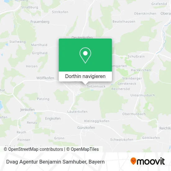 Dvag Agentur Benjamin Samhuber Karte