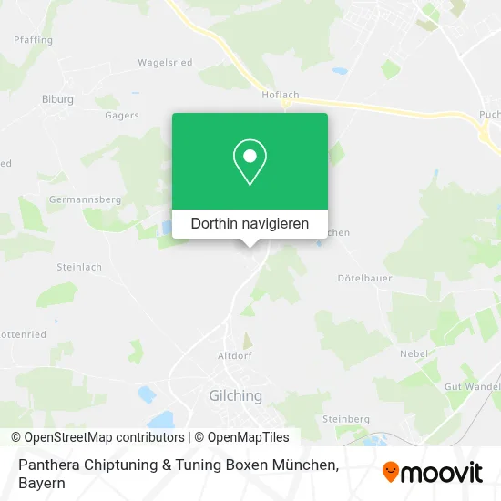 Panthera Chiptuning & Tuning Boxen München Karte