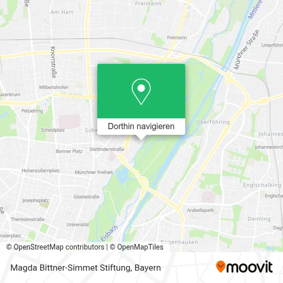 Magda Bittner-Simmet Stiftung Karte