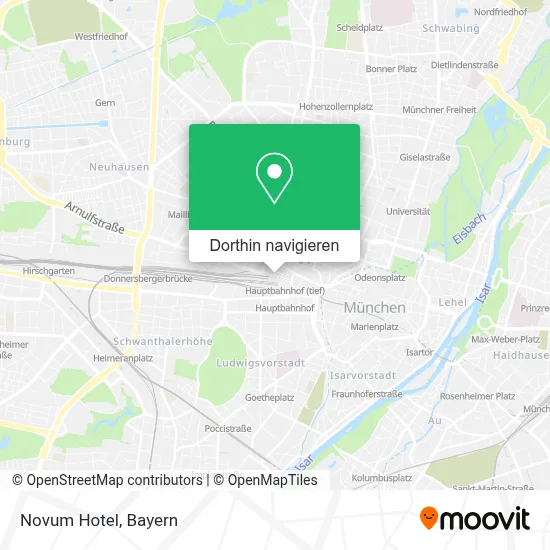 Novum Hotel Karte