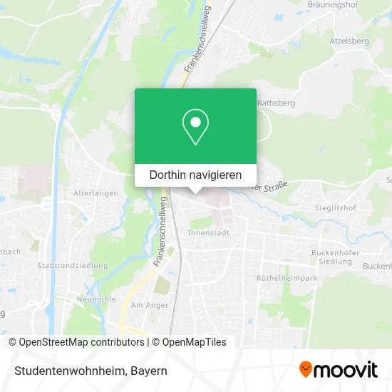 Studentenwohnheim Karte