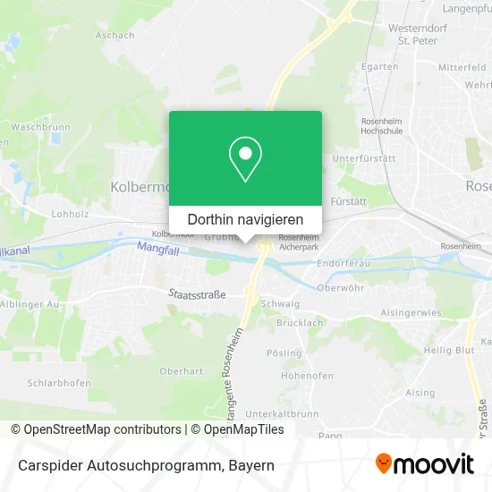 Carspider Autosuchprogramm Karte