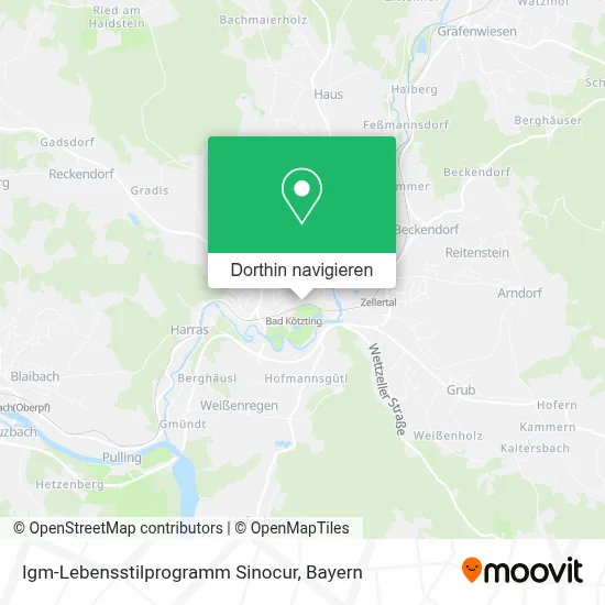 Igm-Lebensstilprogramm Sinocur Karte
