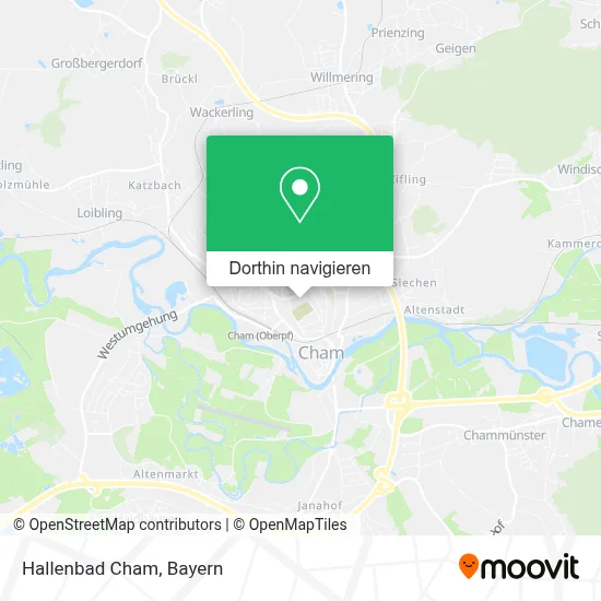 Hallenbad Cham Karte