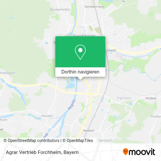 Agrar Vertrieb Forchheim Karte
