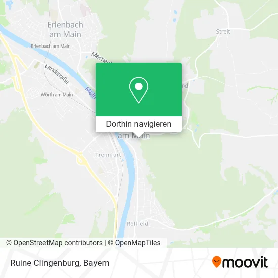 Ruine Clingenburg Karte