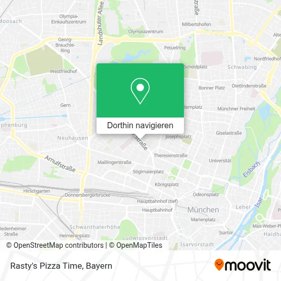 Rasty's Pizza Time Karte