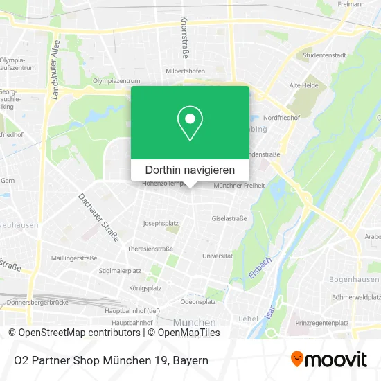 O2 Partner Shop München 19 Karte