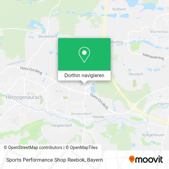 Sports Performance Shop Reebok Karte