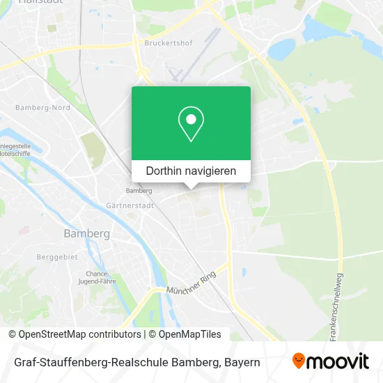 Graf-Stauffenberg-Realschule Bamberg Karte