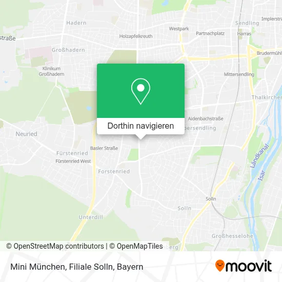 Mini München, Filiale Solln Karte