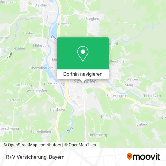 R+V Versicherung Karte