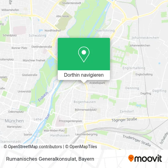 Rumanisches Generalkonsulat Karte