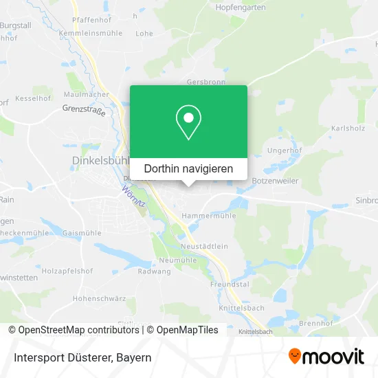 Intersport Düsterer Karte