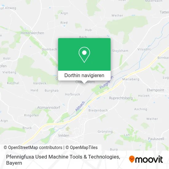 Pfennigfuxa Used Machine Tools & Technologies Karte