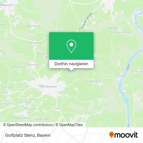 Golfplatz Stenz Karte